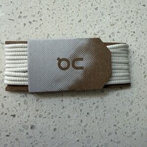 ON Cloud Replacement Shoe Laces on Card WHITE New